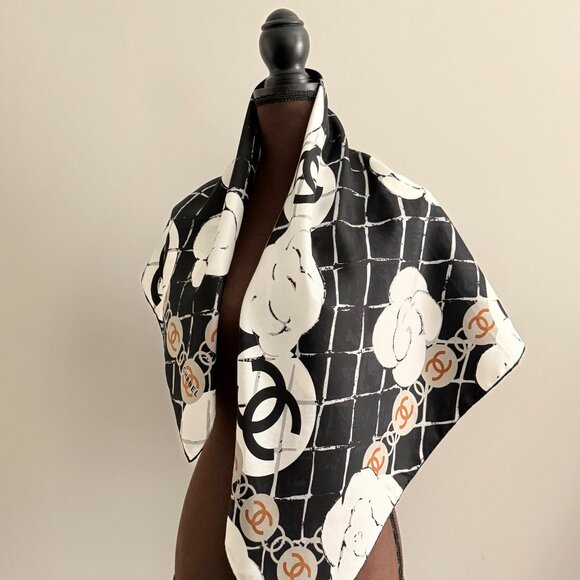 New Chanel Silk Scarf - Picture 2 of 16